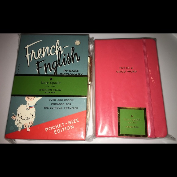 kate spade Other - Kate Spade French-English Phrase and Notebook kate spade Other - Kate Spade French-English Phrase and Notebook